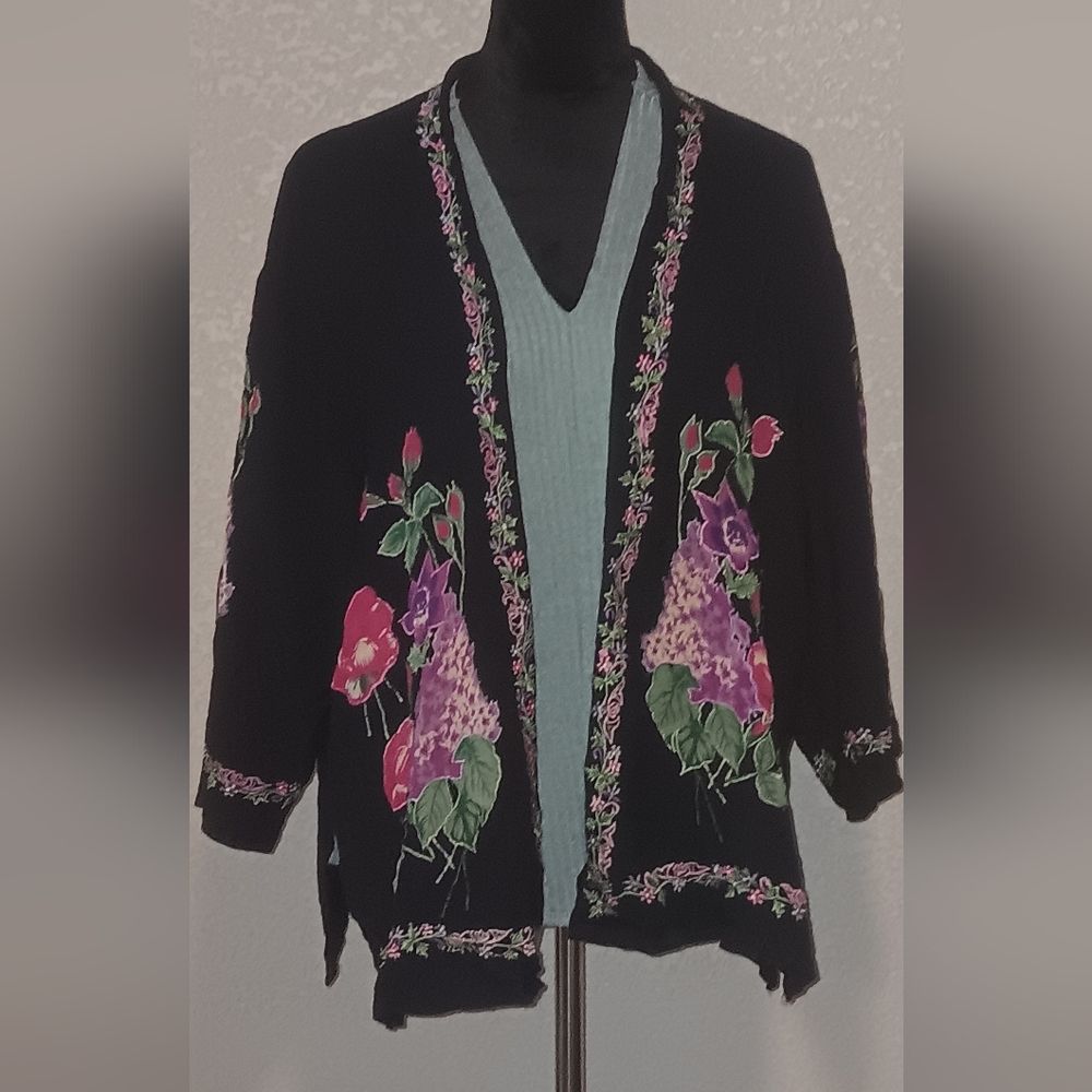 Marisol Black and Purple Blazer Elegant Suit Jacket
